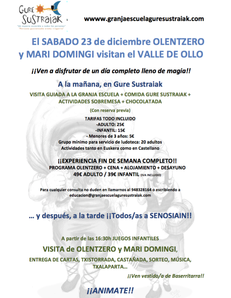 programa olentzero 23 diciembre