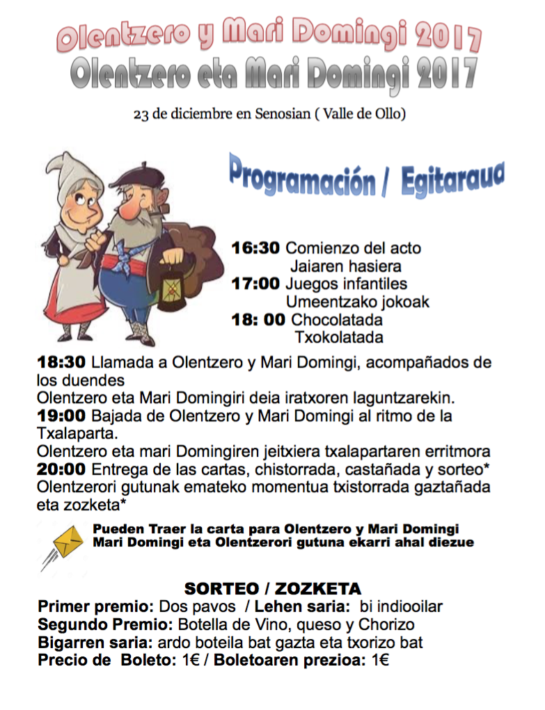 programa olentzero senosiain