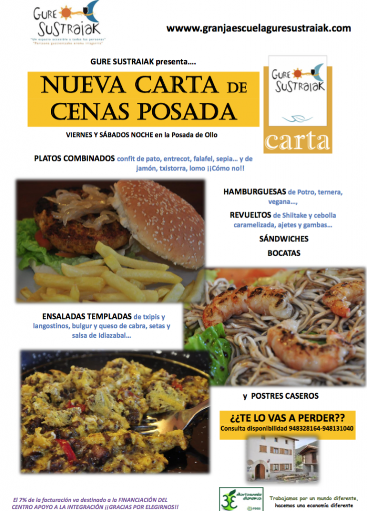 CARTA CENAS POSADA